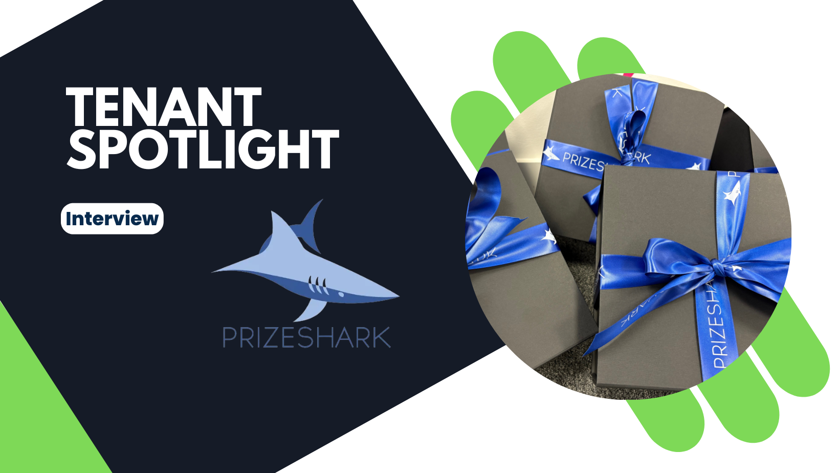 Tenant spotlight featuring PrizeShark, highlighting their achievements and contributions to the community.